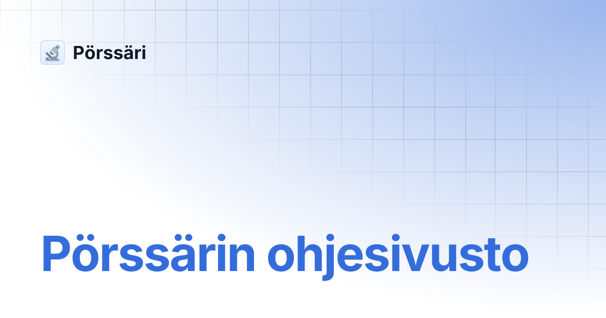 docs.porssari.fi